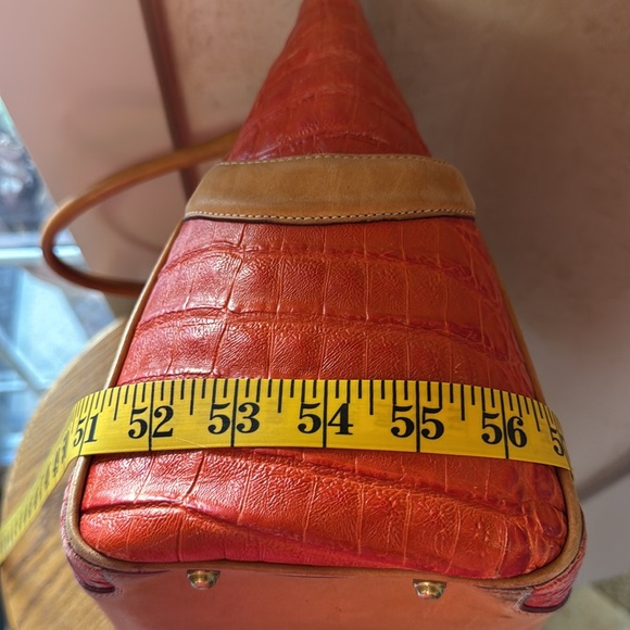 Brahmin Coral Croc-Embossed Tote - Picture 5 of 12